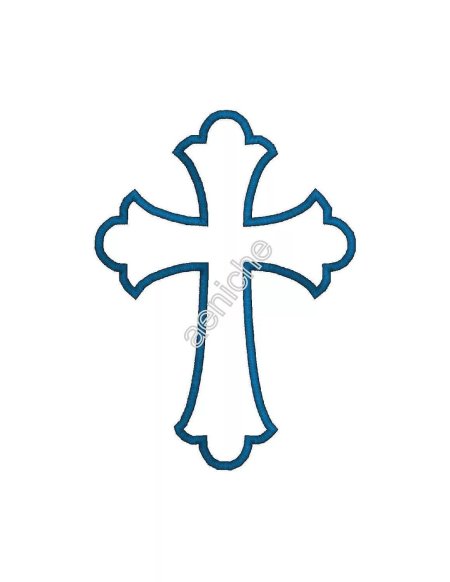 Крест трафарет