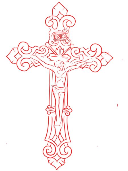 Крест эскиз