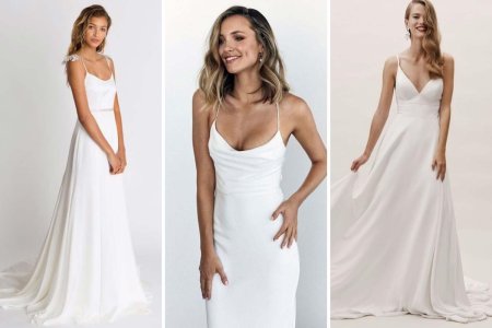 Свадебное платье комбинация