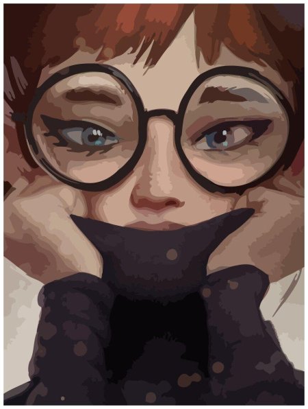 Девушка в очках арт