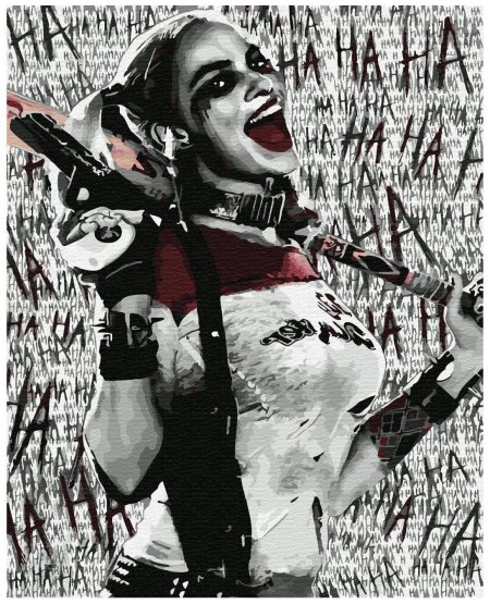 Картина по номерам Харли Квинн и Джокер