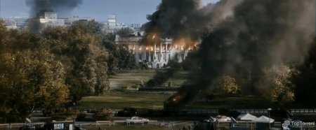 Горящий белый дом Вашингтон