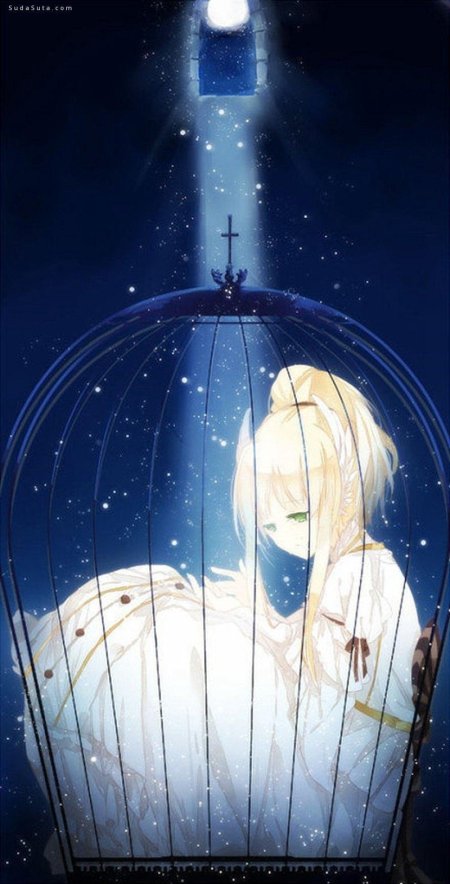 Девушка в клетке арт