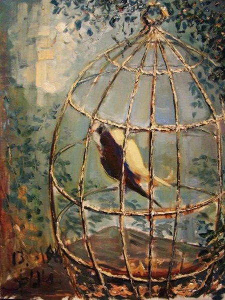 "Птичка в клетке" Городенцева Краснов