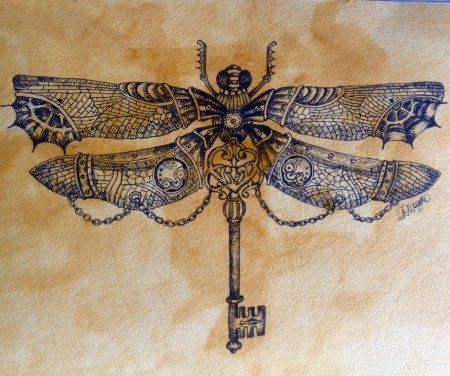 Стрекоза стимпанк
