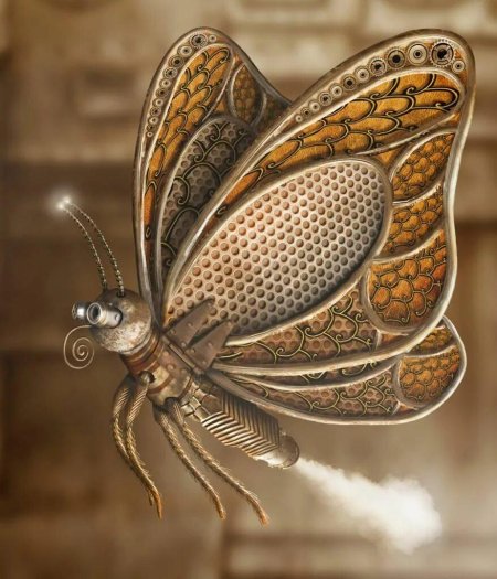 Стимпанк бабочка