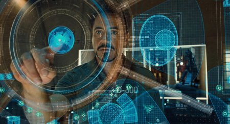 Тони Старк голограмма