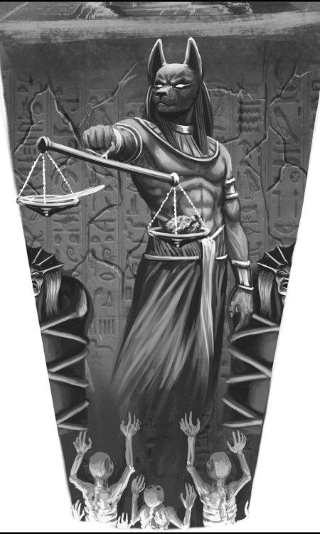 Анубис тату