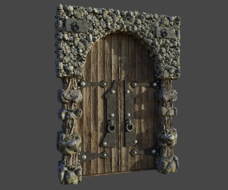 Средневековая дверь