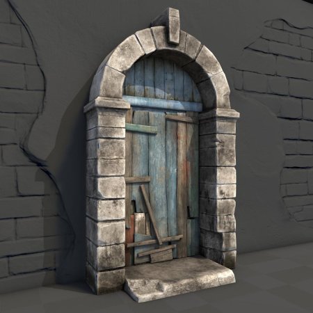 Средневековая дверь