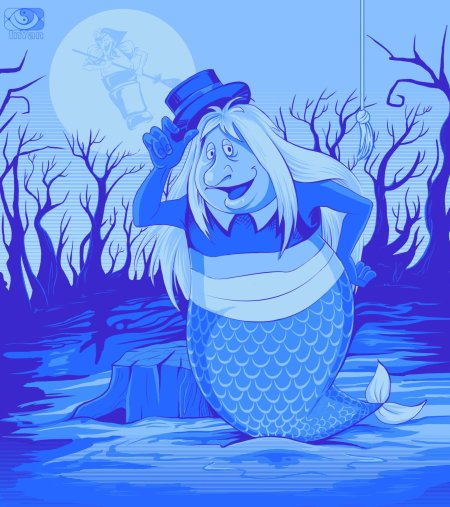 Водяной из мультфильма Летучий корабль