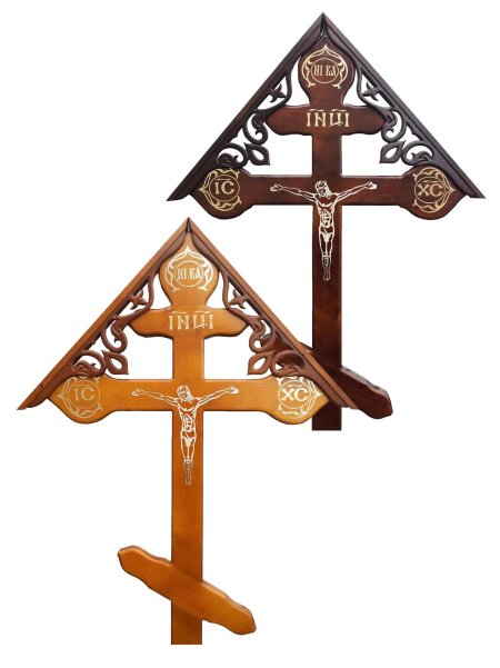 Крест православный Могильный деревянный