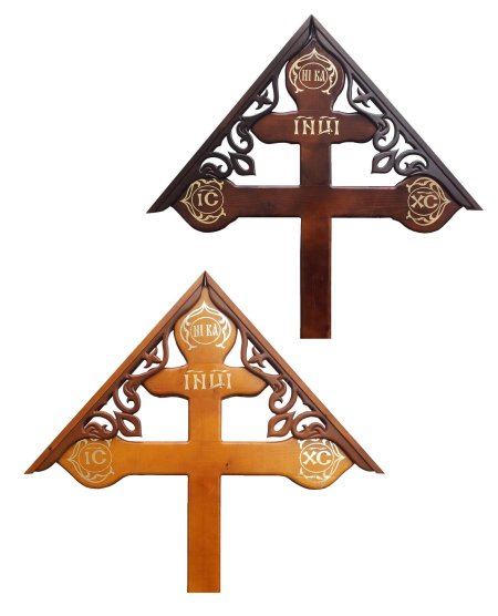 Крест православный Могильный деревянный