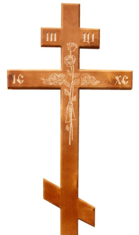 Православный крест с виноградной лозой