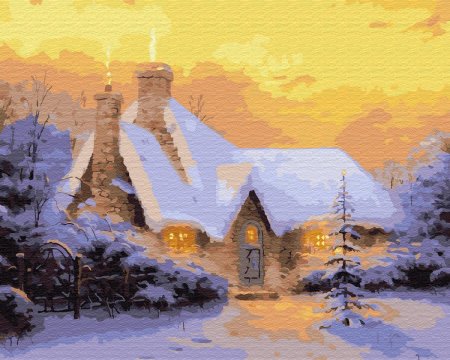 Томас Кинкаде зимний пейзаж