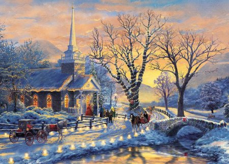 Томас Кинкаде художник Рождество