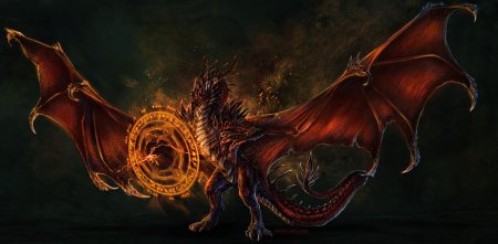 Дракон ВИВЕРН золотой