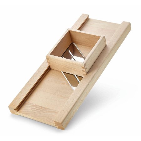 Шинковка для капусты деревянная с коробом 3 ножа 1032