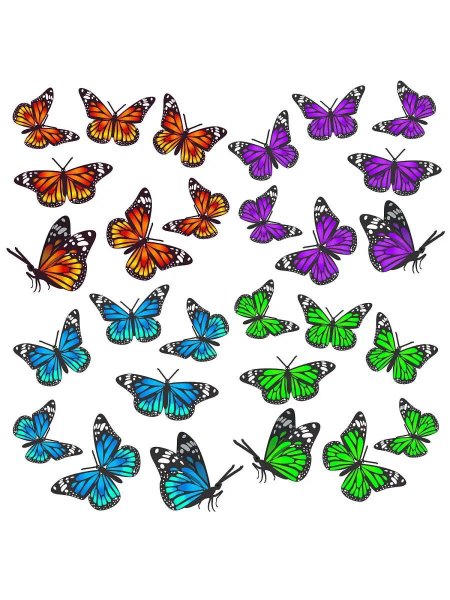 Наклейка бабочка