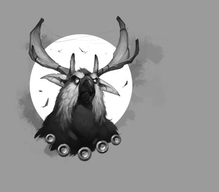 Лунный совух арт