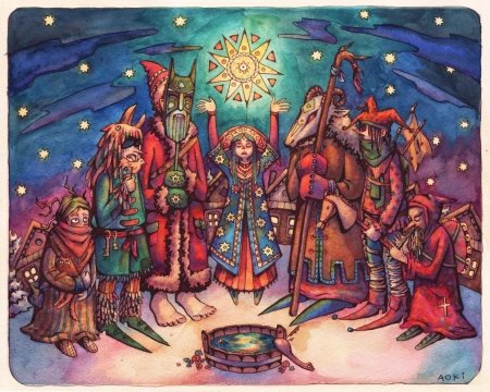 Коляда Славянский праздник зимнего солнцестояния