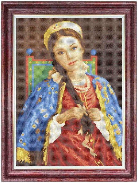 Вышивка барышня