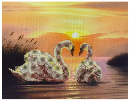 Вышивка бисером закат