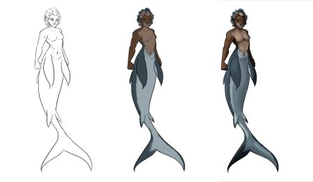 Русалка акула референс