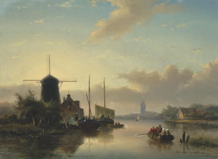 Голландский пейзаж Ян Якоб Спохлер