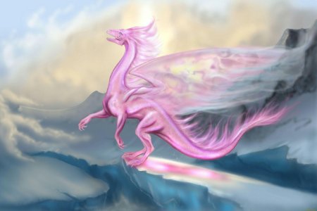 Розовый дракон