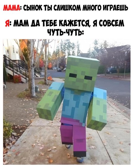 Костюм из МАЙНКРАФТА