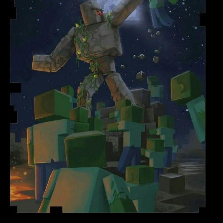 Железный голем арт майнкрафт