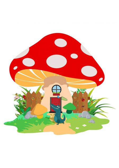 Домик мухомор