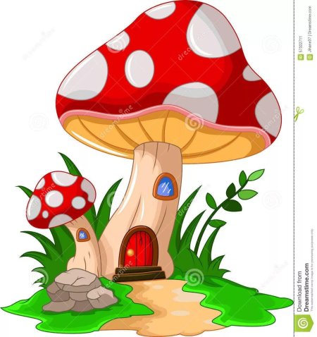 Домики мухоморы для детей