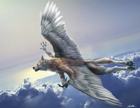 Симуран крылатый волк