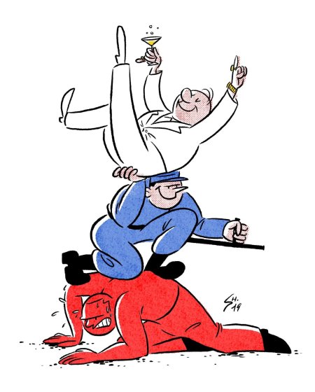 Флаг России карикатура