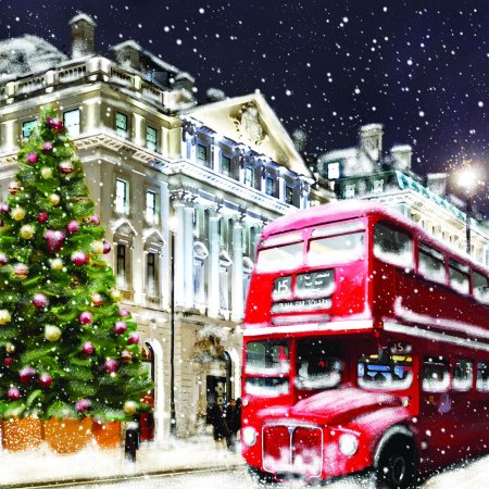 Рождественский Лондонский автобус