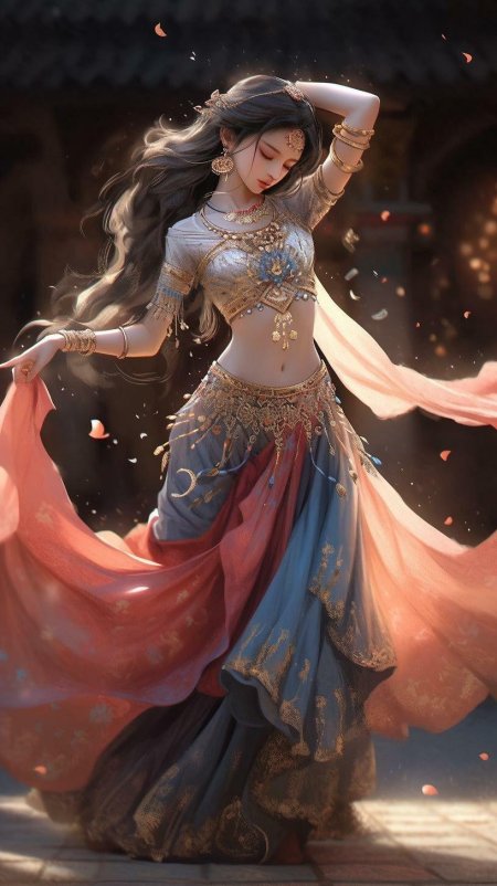 Аниме Восточная танцовщица