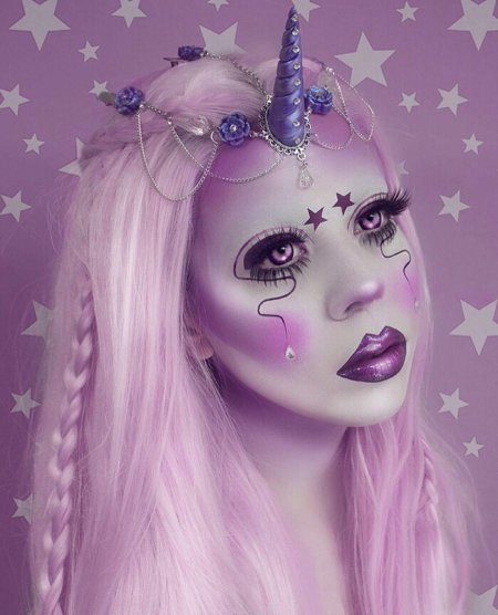 Макияж единорога