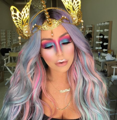 Мейкап единорога