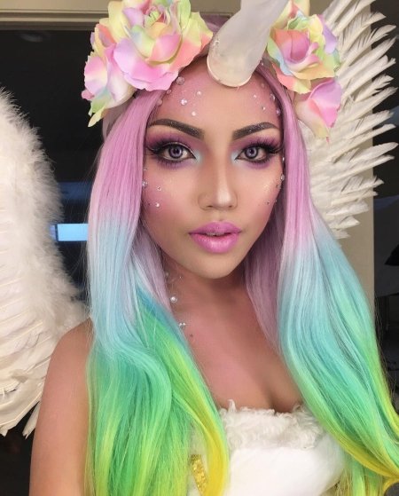 Макияж единорога