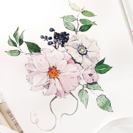 Наталья Каданцева акварель