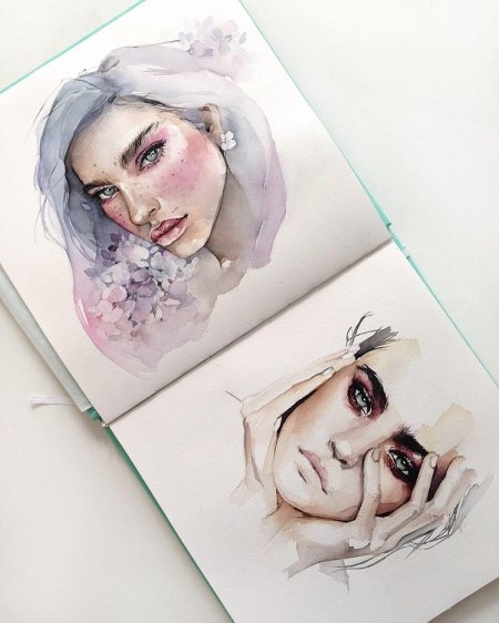 Наталья Каданцева акварель