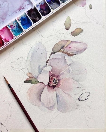 Пинтерест акварель