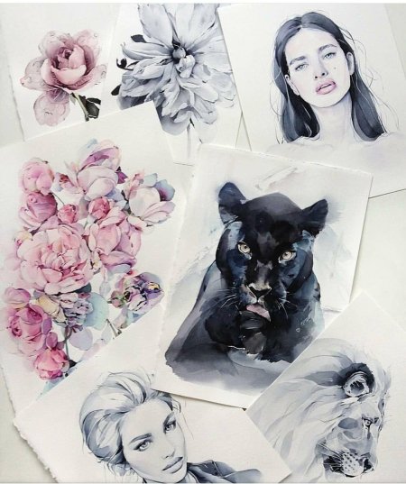 Акварель Наталия Каданцева