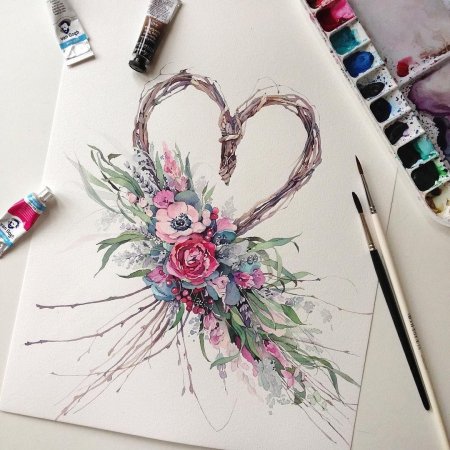 Наталья Каданцева акварель