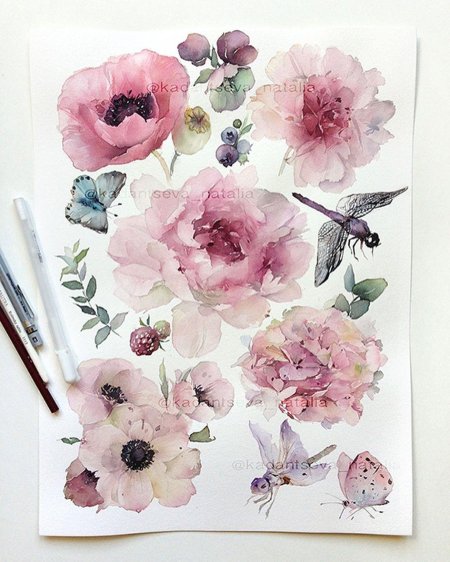 Акварель Наталия Каданцева