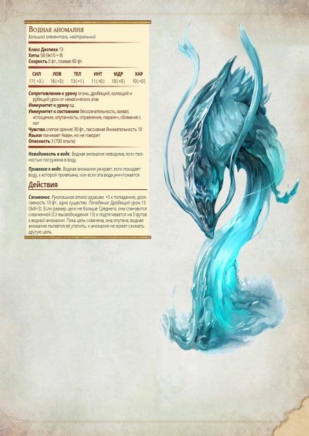 Водяная аномалия ДНД