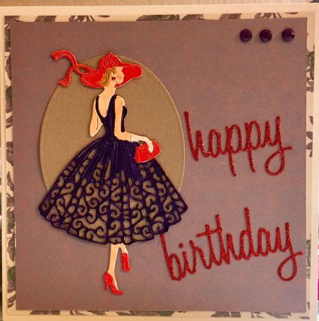 Открытка с днем рождения моднице