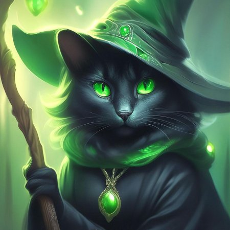 Ведьма с котом